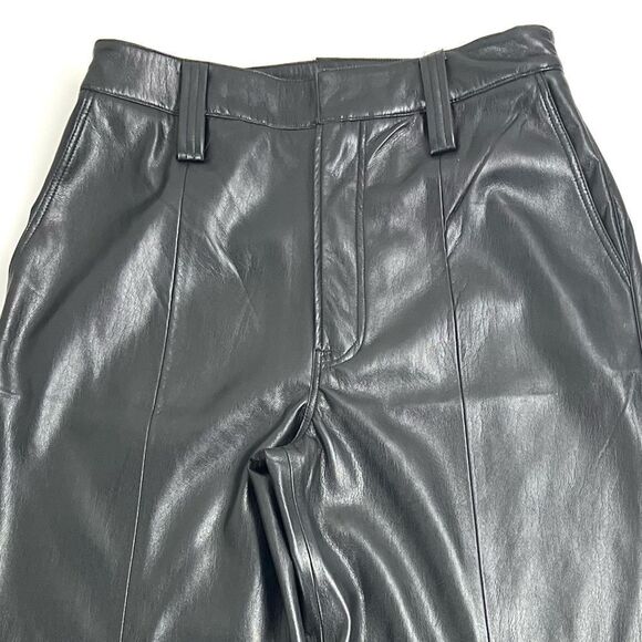 Revolve 7 For All Mankind Vegan Leather Easy Trousers - Picture 5 of 14